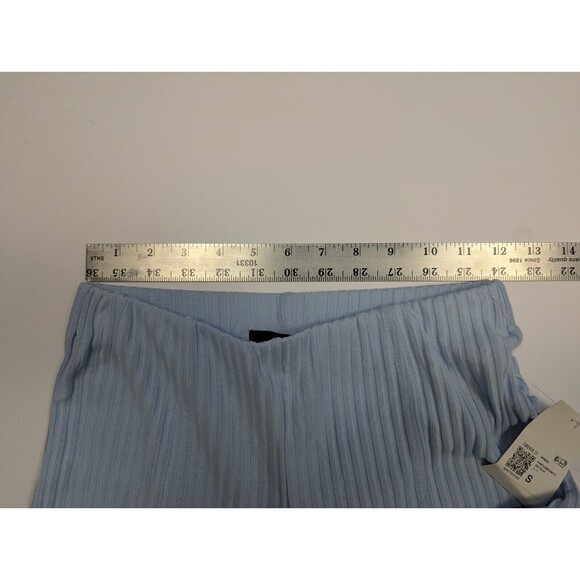 Forever 21 Womens Small Long Knit Sky Blue Pants NWT - Picture 8 of 11